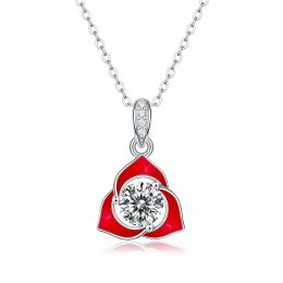 925 Silver Love signal 1 carat Mossan Diamond Pendant