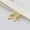S925 Sterling Silver Stud Earrings Colored Zircon Diamond Earrings