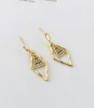 S925 Sterling Silver Stud Earrings Colored Zircon Diamond Earrings