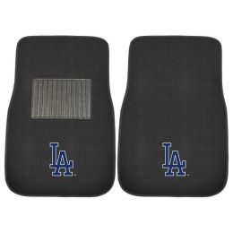 MLB - Los Angeles Dodgers 2-piece Embroidered Car Mats 18"x27"