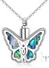 Butterfly Urn Necklace for Ashes Celtic Butterfly Pendant Keepsake Ashes Necklace Memorial Keepsake Cremation Jewelry for Human Women