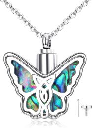 Butterfly Urn Necklace for Ashes Celtic Butterfly Pendant Keepsake Ashes Necklace Memorial Keepsake Cremation Jewelry for Human Women