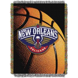 Pelicans OFFICIAL National Basketball Association, "Photo Real" 48"x 60" Woven Tapestry Throw by The Northwest Company