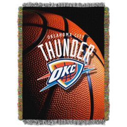 Thunder OFFICIAL National Basketball Association, "Photo Real" 48"x 60" Woven Tapestry Throw by The Northwest Company