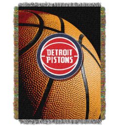Pistons OFFICIAL National Basketball Association, "Photo Real" 48"x 60" Woven Tapestry Throw by The Northwest Company