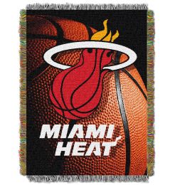 Heat OFFICIAL National Basketball Association, "Photo Real" 48"x 60" Woven Tapestry Throw by The Northwest Company