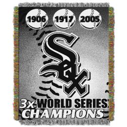 White Sox CS OFFICIAL Major League Baseball, Commemorative 48"x 60" Woven Tapestry Throw by The Northwest Company