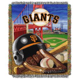 SF Giants OFFICIAL Major League Baseball, "Home Field Advantage" 48"x 60" Woven Tapestry Throw by The Northwest Company