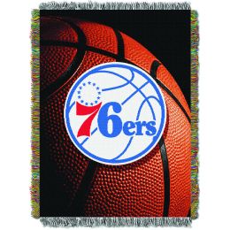 76ers OFFICIAL National Basketball Association, "Photo Real" 48"x 60" Woven Tapestry Throw by The Northwest Company