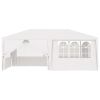 vidaXL Professional Party Tent with Side Walls 13.1'x19.7' White 0.3 oz/ftÃ‚Â²