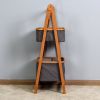 Living Room 2-Tier Storage Rack Bedroom Bamboo Rack 17.32 x 13 x 38.9 inch