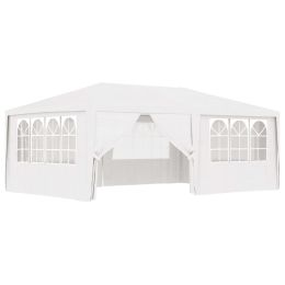 vidaXL Professional Party Tent with Side Walls 13.1'x19.7' White 0.3 oz/ftÃ‚Â²
