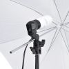 2x35w Photo Lights w/ 32in White Umbrella Kit