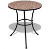 vidaXL 3 Piece Bistro Set Ceramic Tile Terracotta