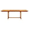 vidaXL Garden Dining Table (63"-94.5")x39.4"x29.5" Solid Acacia Wood