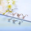 6Pcs 20G Flower Nose Rings L Shaped Nose Rings Snowflake Nose Stud Screw Nose Rings Butterfly Nose Stud for Women Men