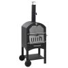 vidaXL Charcoal Fired Outdoor Pizza Oven with Fireclay Stone