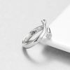 Love Hug Couple Open Adjustable Ring