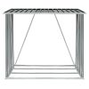 vidaXL Garden Log Storage Shed Galvanized Steel 64.2"x32.7"x60.6" Anthracite