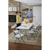 8 Foot Centerfold Folding Table; White