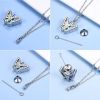 Butterfly Urn Necklace for Ashes Celtic Butterfly Pendant Keepsake Ashes Necklace Memorial Keepsake Cremation Jewelry for Human Women