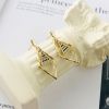 S925 Sterling Silver Stud Earrings Colored Zircon Diamond Earrings