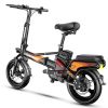 Electric Bike 400W Electric Commuter Bikes, Folding Mini Ebike 14'' Electric Bicycle with 48V 20Ah Battery, 21MPH Adults/Teens City E Bike