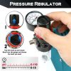 Voilamart 1/5HP Airbrush Compressor Kit Air Brush Spray Paint Tattoo Stencils