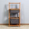 Living Room 2-Tier Storage Rack Bedroom Bamboo Rack 17.32 x 13 x 38.9 inch