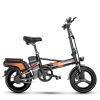 Electric Bike 400W Electric Commuter Bikes, Folding Mini Ebike 14'' Electric Bicycle with 48V 20Ah Battery, 21MPH Adults/Teens City E Bike