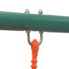 vidaXL Swing Set with Slide and 3 Seats Orange