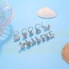 12Pcs 20G Stainless Steel Nose Rings Stud L Shape Moon Star Butterfly Flowers Snowflake CZ Nose Body Piercing Ring for Women Men