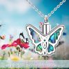 Butterfly Urn Necklace for Ashes Celtic Butterfly Pendant Keepsake Ashes Necklace Memorial Keepsake Cremation Jewelry for Human Women