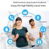 Sports BT Headband Sleeping Headphones True Wireless Earbuds With Microphone Over Ear Earphones For Workout Sleep Running Camping Computer Phones PC