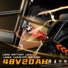 Electric Bike 400W Electric Commuter Bikes, Folding Mini Ebike 14'' Electric Bicycle with 48V 20Ah Battery, 21MPH Adults/Teens City E Bike