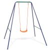vidaXL 2-in-1 Single Swing and Toddler Swing Orange