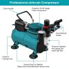 Voilamart 1/5HP Airbrush Compressor Kit Air Brush Spray Paint Tattoo Stencils