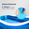 Inflatable Swimming Pool, Family Full-Sized Above Ground Swimming Pools with Air Pump Outdoor Backyard Lounge Pool YF