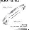 Inspirational Bracelets for Women; Motivational Mantra Bangle; 4MM Friendship Bracelets Personalized Gift with Box