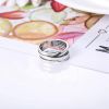 925 Sterling Adjustable Vintage Ring for Women Men Wrap Wide Statement Ring Open Stackable Thumb Punk Rings Size 6