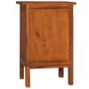 vidaXL Bedside Cabinet 15.7"x13.8"x23.6" Solid Teak Wood