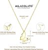 925 Sterling Initial Necklaces 18K Gold Plated Butterfly Letter Pendant Necklace Minimalist Butterfly Choker Necklaces for Women