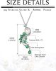 Pearl Peacock Necklace for Women 925 Sterling Silver Freshwater White Pearl Pendant Necklace with CZ Mother's Day Gift