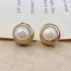 S925 Silver Needle Freshwater Pearl Earrings Female Korean Temperament Ins Wind Ear Jewelry