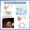 6Pcs 20G Flower Nose Rings L Shaped Nose Rings Snowflake Nose Stud Screw Nose Rings Butterfly Nose Stud for Women Men