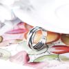 925 Sterling Adjustable Vintage Ring for Women Men Wrap Wide Statement Ring Open Stackable Thumb Punk Rings Size 6