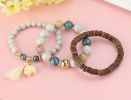 9Pcs Bohemian Beaded Bracelets for Women Girls Multilayer Stretch Stackable Bracelet Set Multicolor Jewelry