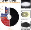 Cut Off Wheels 50 Packs;  4 1/2 inch Ultra Thin Cutting Wheels Anti-vibration Angle Grinder Cutting Discs for Metal and Stainless Steel Cutting
