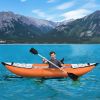 Inflatable Kayak Set with Paddle & Air Pump Touring  Fishing Kayak Foldable