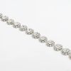 Alloy Diamond Rhinestone Glass Diamond Flower Choker Necklace